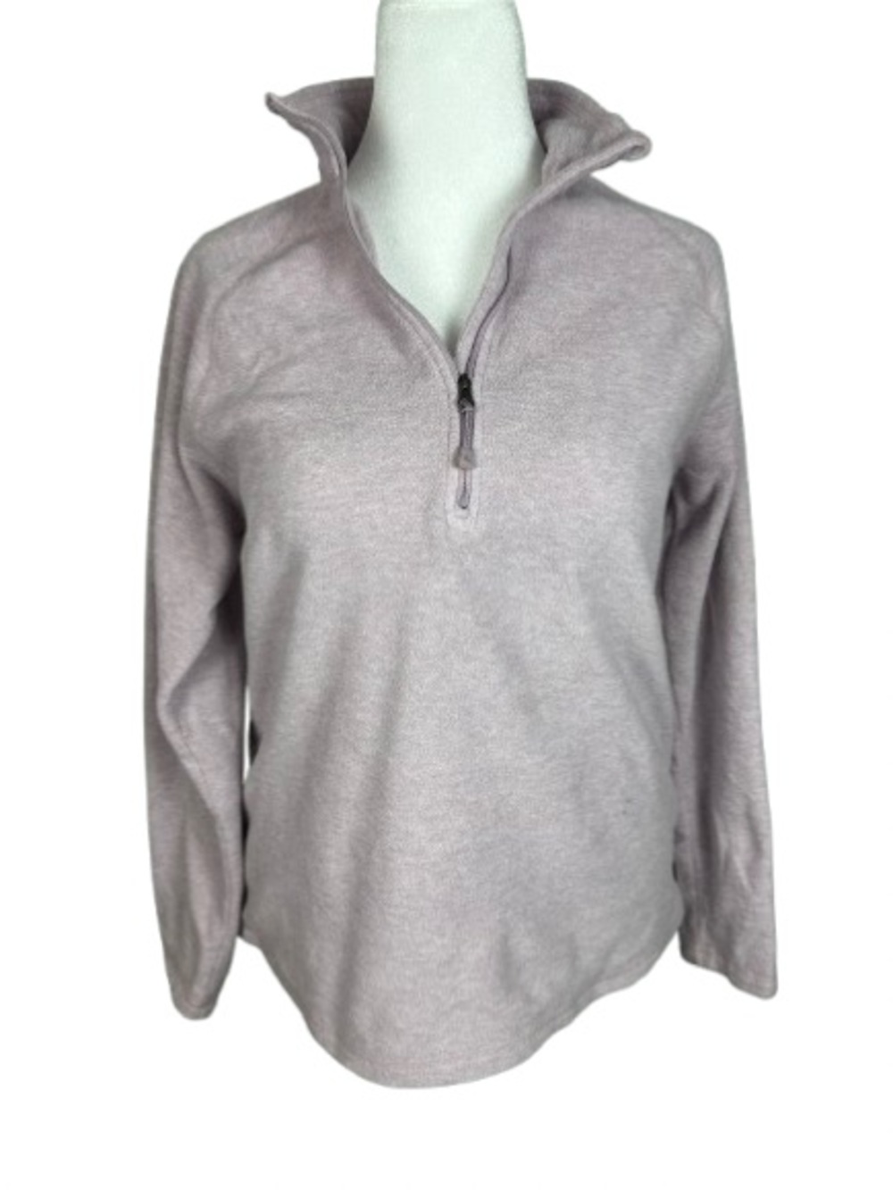 Eddie Bauer Light Mauve Quarter-Zip Women's Fleece *Small Flaw*
